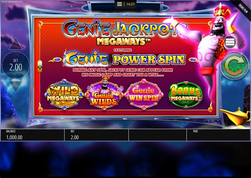 Genie Jackpots Megaways Slot 2